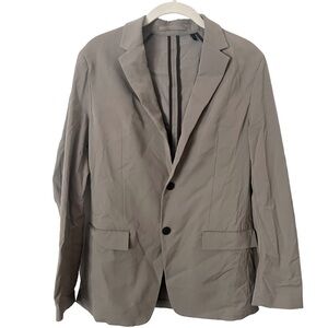 Theory Men's‎ Simons Neoteric Two Button Stretch Sportcoat Tan Grey Size 38